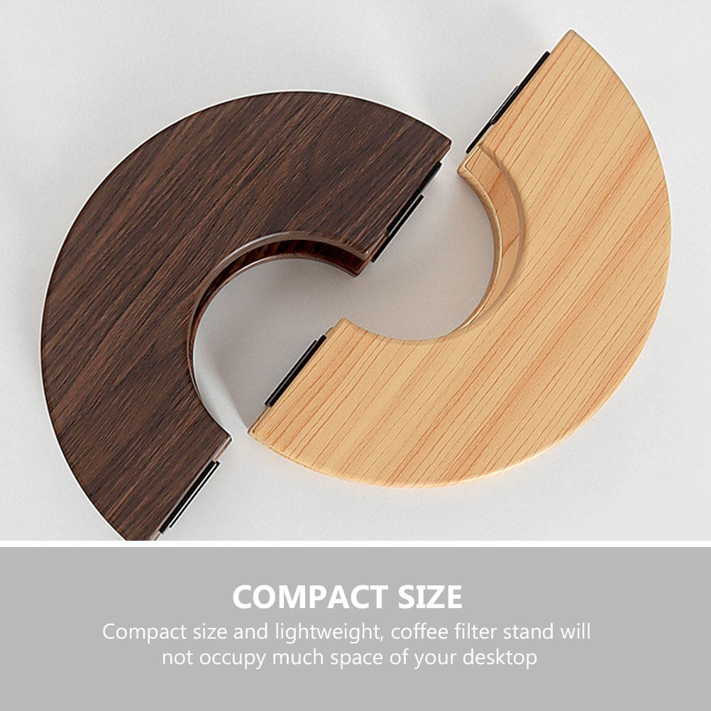 Home Bar Supplies - Coffee Filter Paper Holder Light Wood