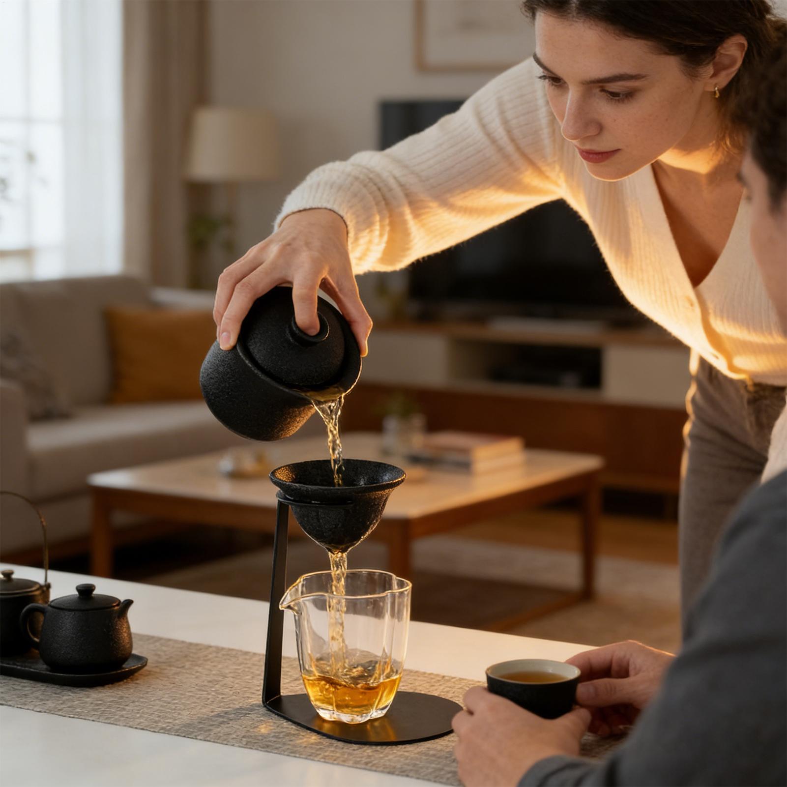 Home Bar Supplies - Ceramic Coffee Filter Cup Tea Strainer