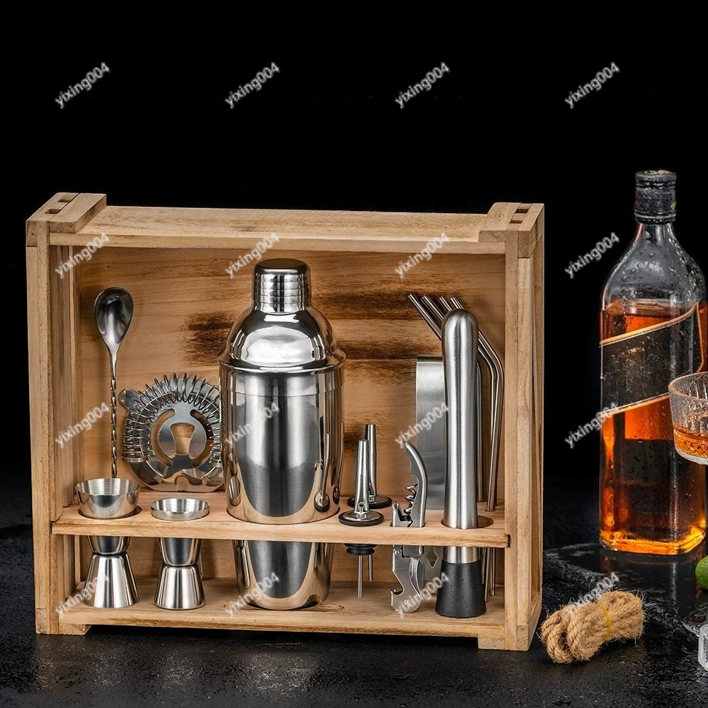 Home Bar Set - 304 Stainless Steel Bartender Kit Cocktail