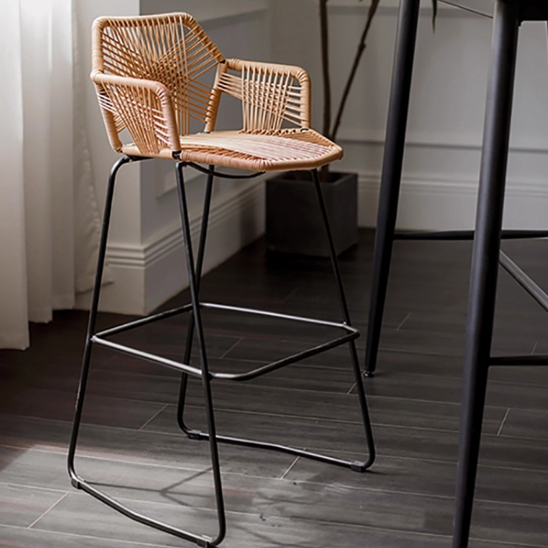 Scandinavian Rattan Bar Stool  - Home Bar Seating reseña y precio
