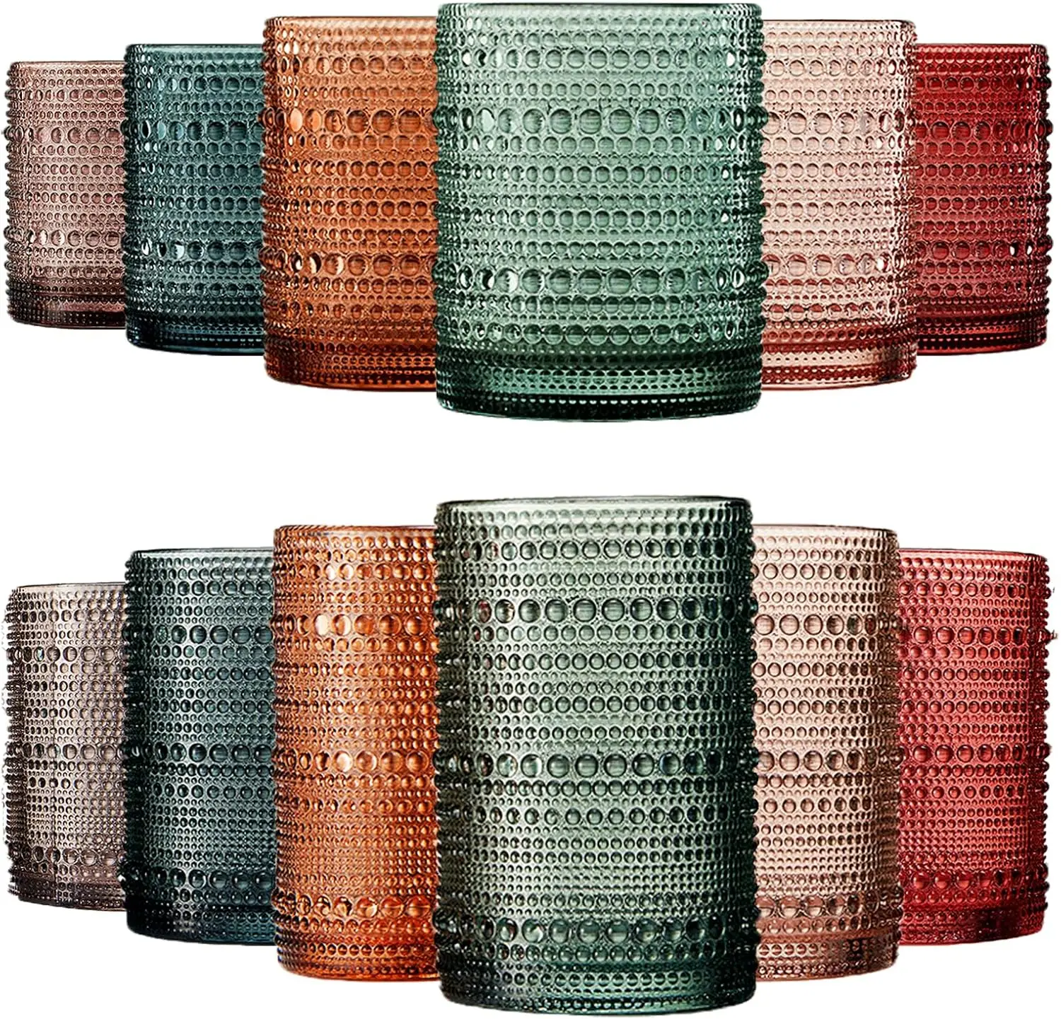Hobnail Beaded Highball Drinki - Highball Glass Set reseña y precio
