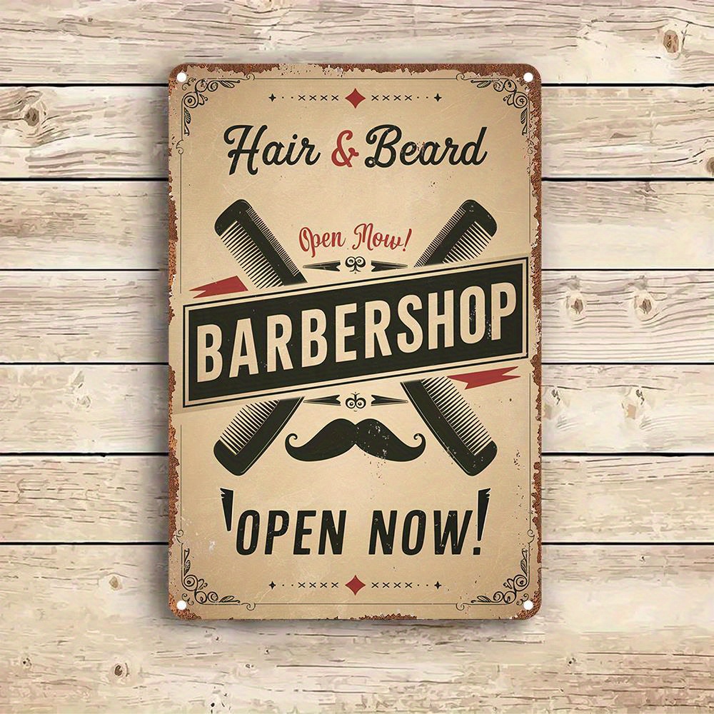 Vintage Barbershop Sign - Retr - Home Barber reseña y precio