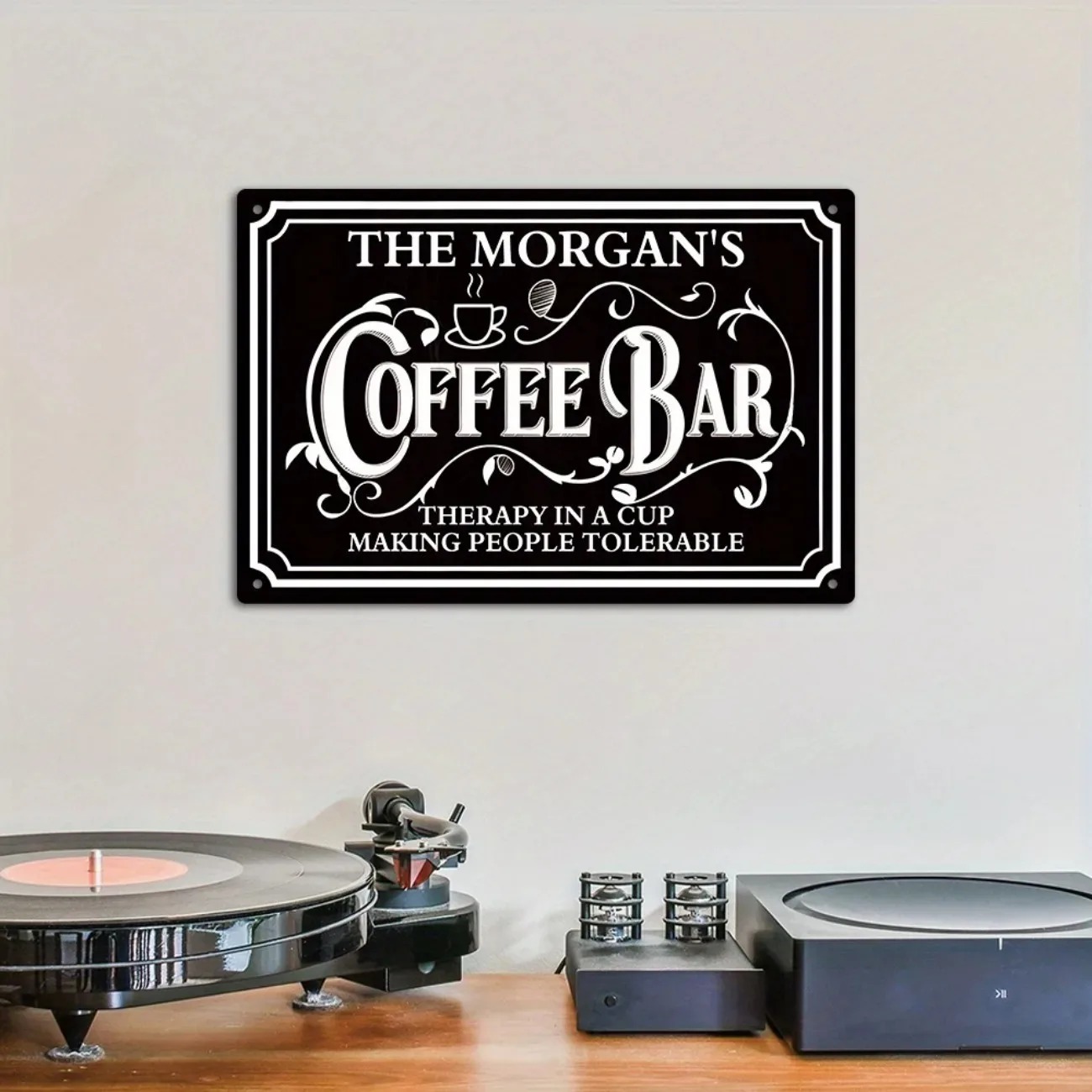 1PC Custom Text The Morgan's C - Home Bar And Kitchen reseña y precio