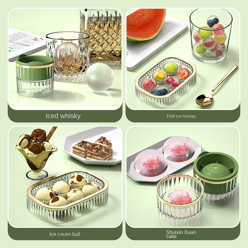 Large-capacity spherical ice b - Ice Mold Sphere reseña y precio