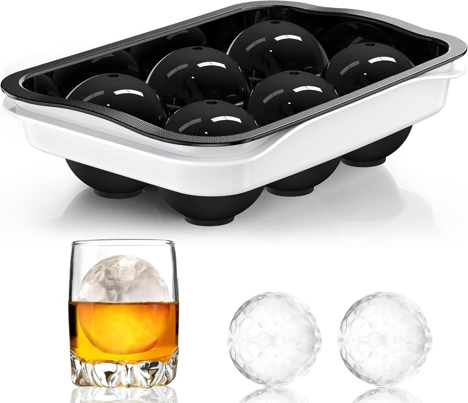 2.2 Inch Round Ice Cube Mold w - Ice Mold Sphere reseña y precio
