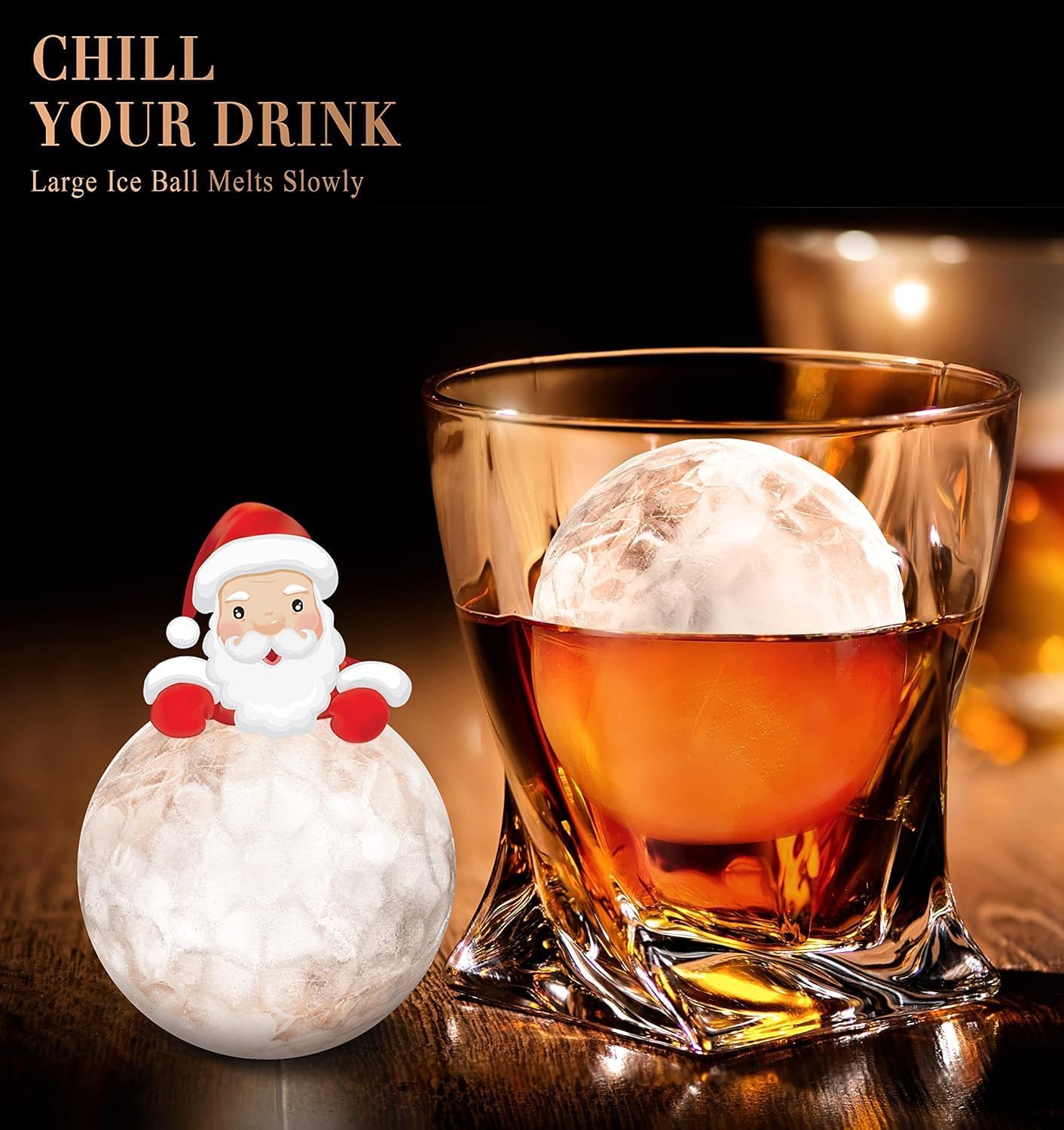 2.2 Inch Round Ice Cube Mold w - Ice Mold Sphere reseña y precio