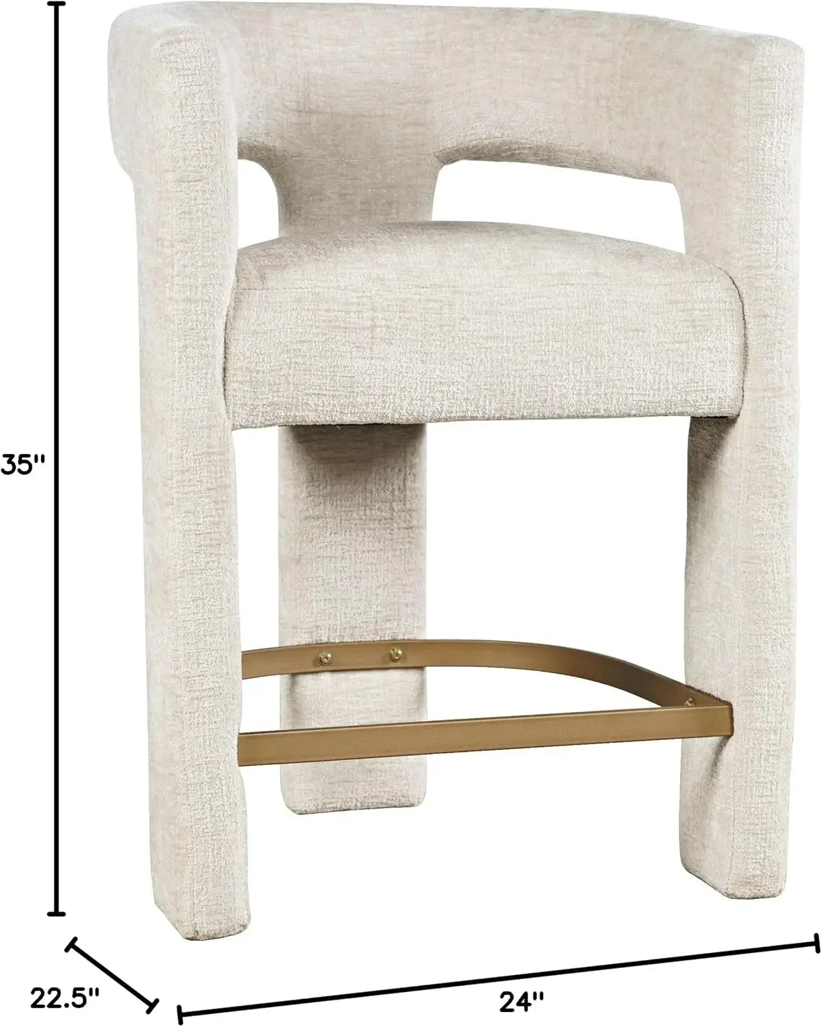 Jofran Upholstered Counter Sto - Home Bar Seating reseña y precio