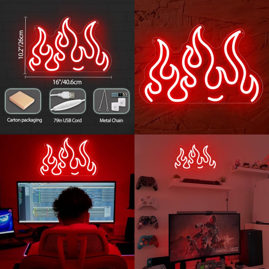 Neon Sign LED Wall Light for G - Home Bar Signs reseña y precio
