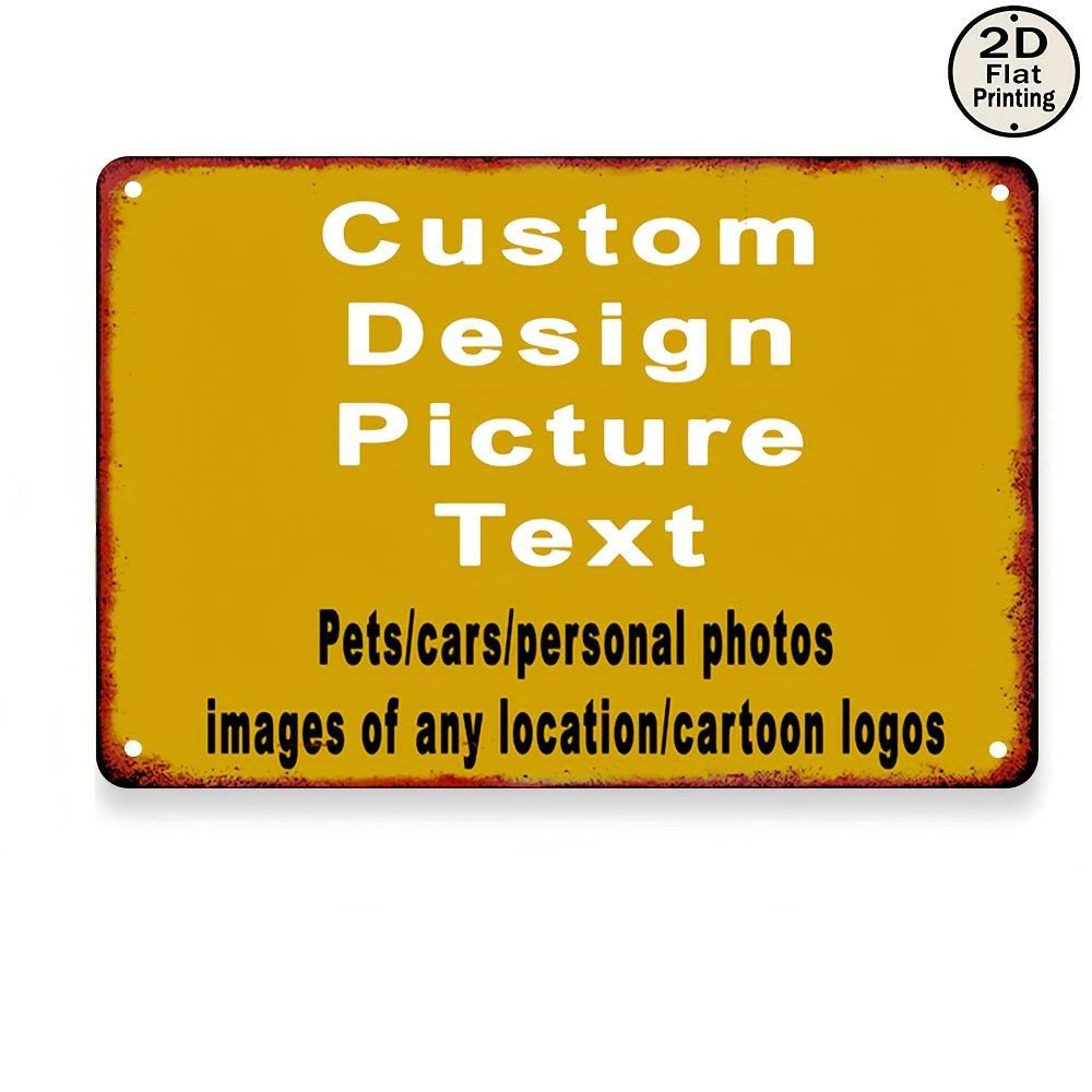 1PC Custom Photo Text 2D Iron  - Home Bar Signs reseña y precio