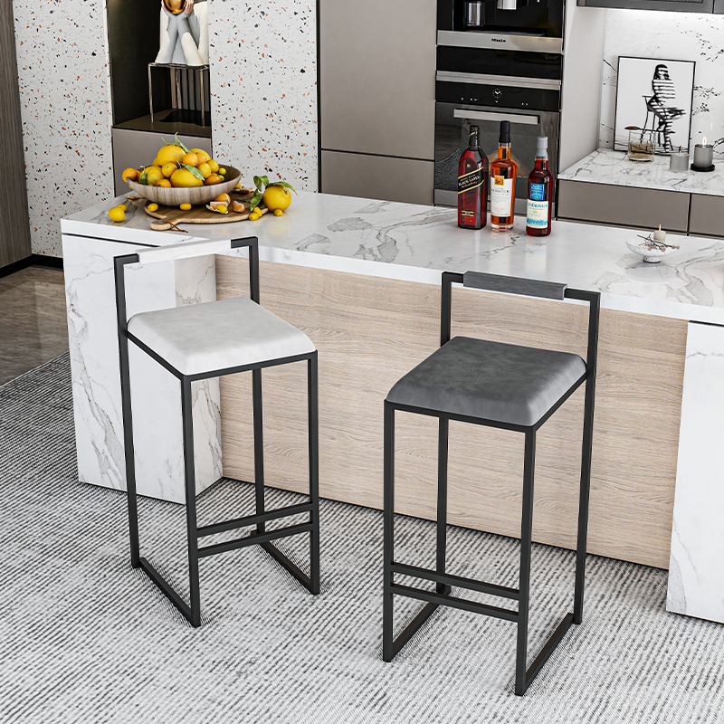 Nordic Velvet Black Bar Chairs - Home Bar Seating reseña y precio