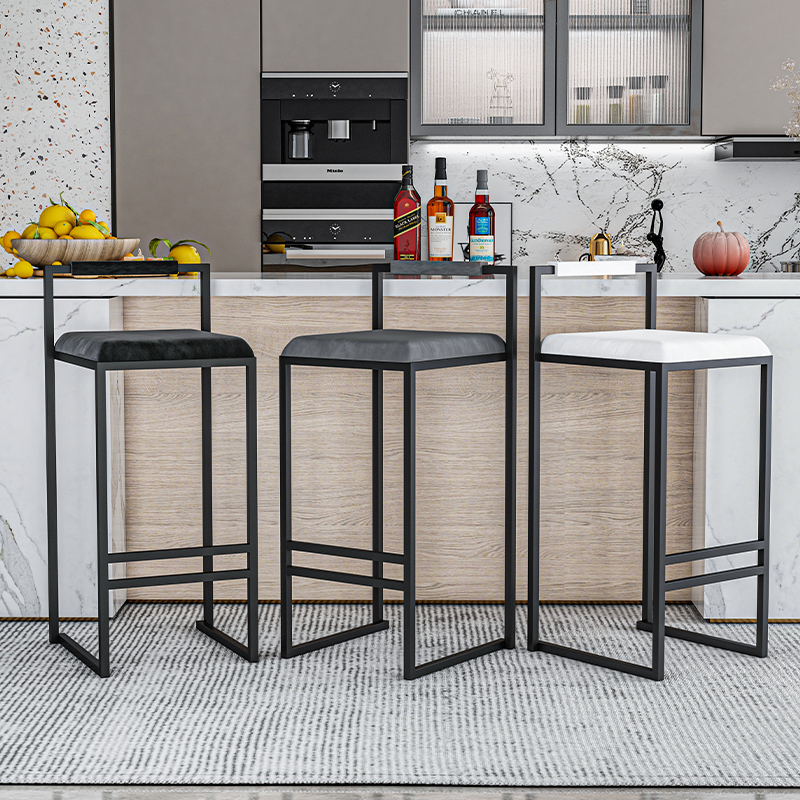 Nordic Velvet Black Bar Chairs - Home Bar Seating reseña y precio