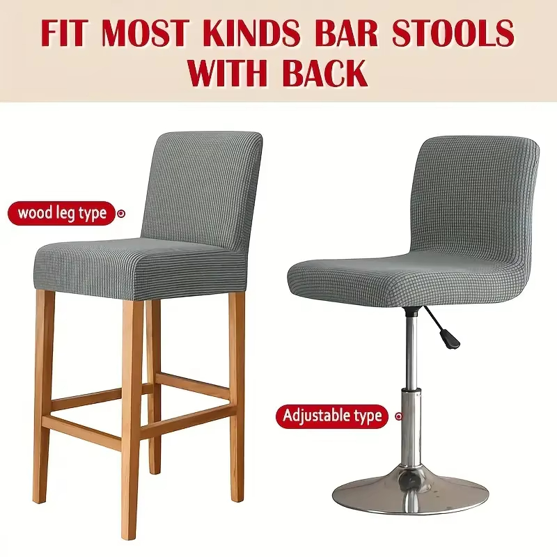 Jacquard Bar Stool Chair Cover - Home Bar Seating reseña y precio