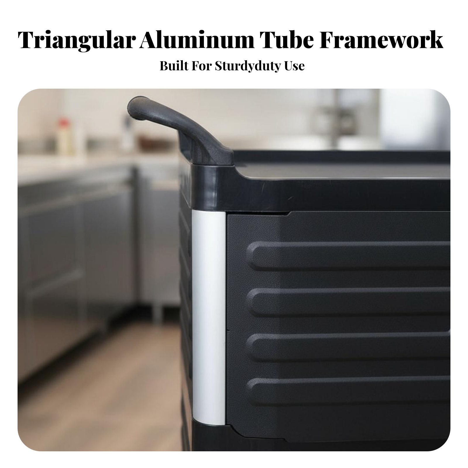 3-Tier utility Cart with caste - Home Bar Shelves reseña y precio