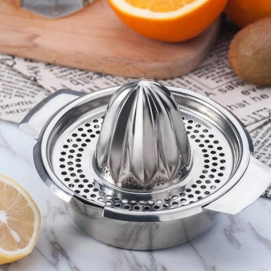 Manual Stainless Steel Lemon O - Citrus Juicer Bar reseña y precio