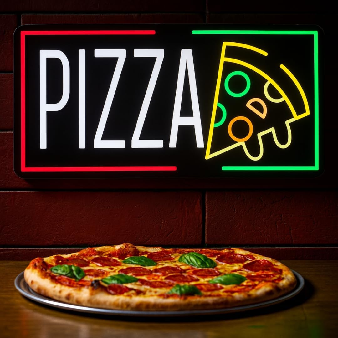 Pizza Neon Sign Business USB L - Home Bar Signs reseña y precio