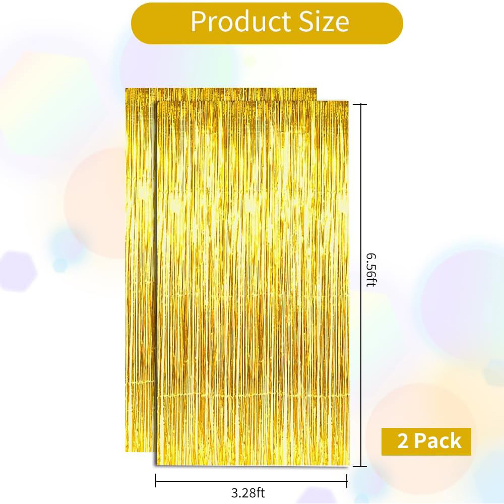 2Pack Gold Metallic Foil Tinse - Home Bargains reseña y precio