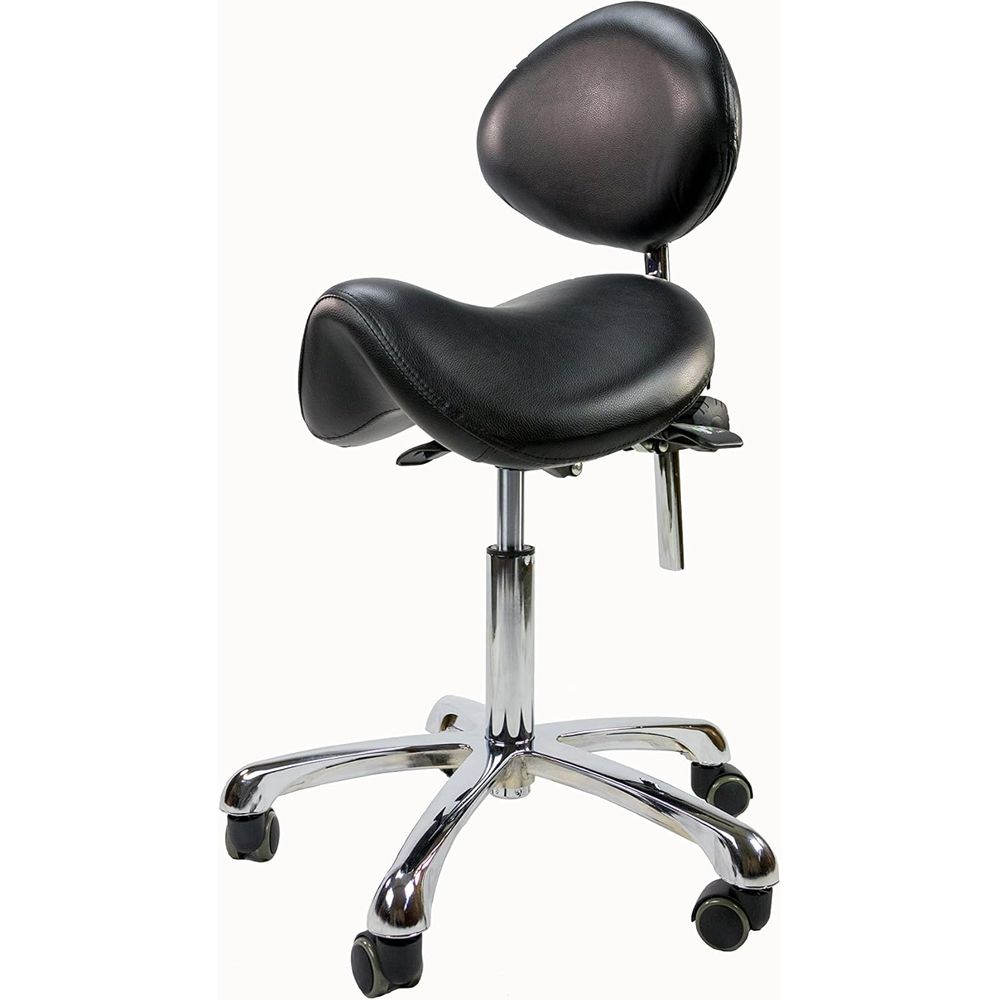 Ergonomic Rolling Stool with A - Home Barber reseña y precio