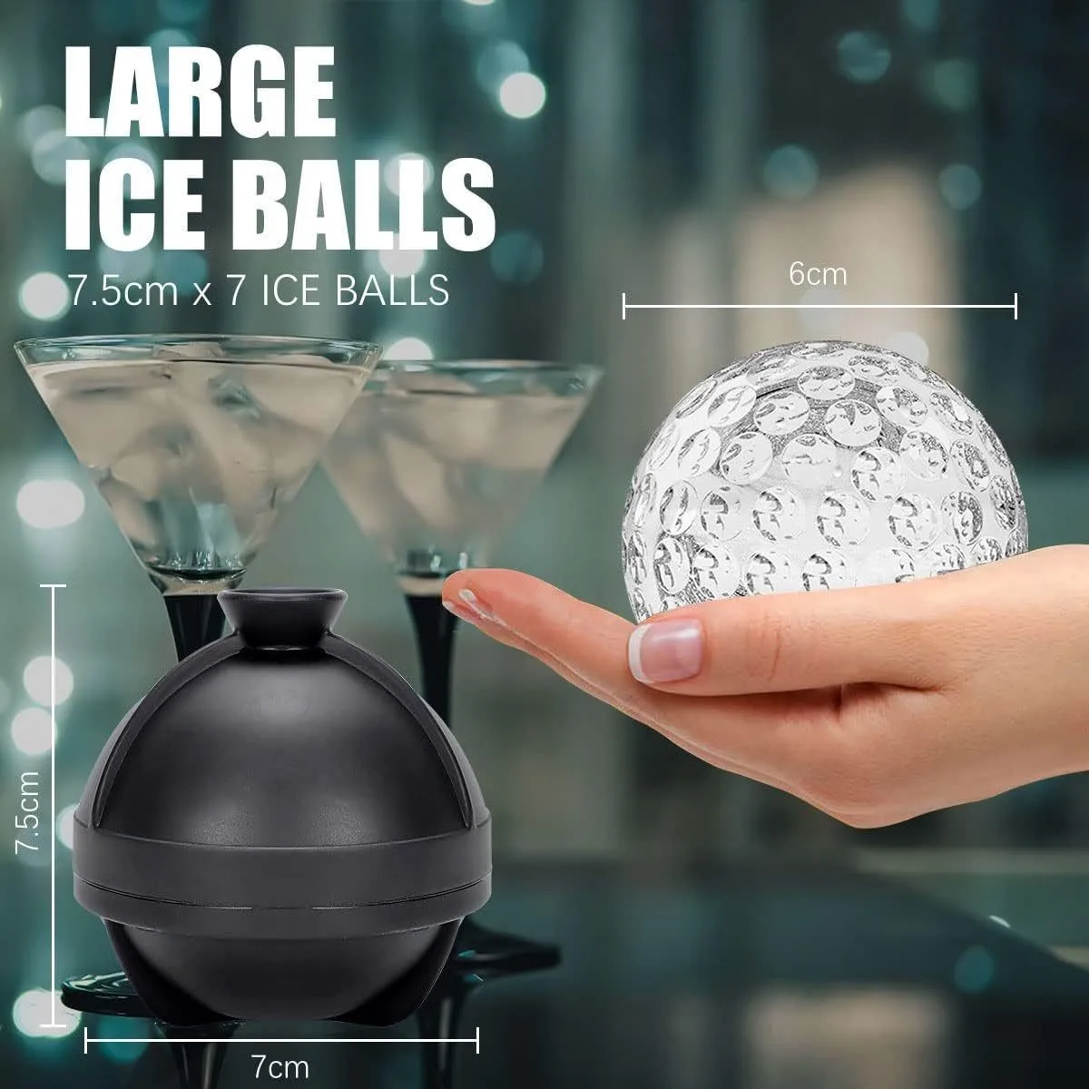Food Grade Silicone Ice Ball M - Ice Mold Sphere reseña y precio