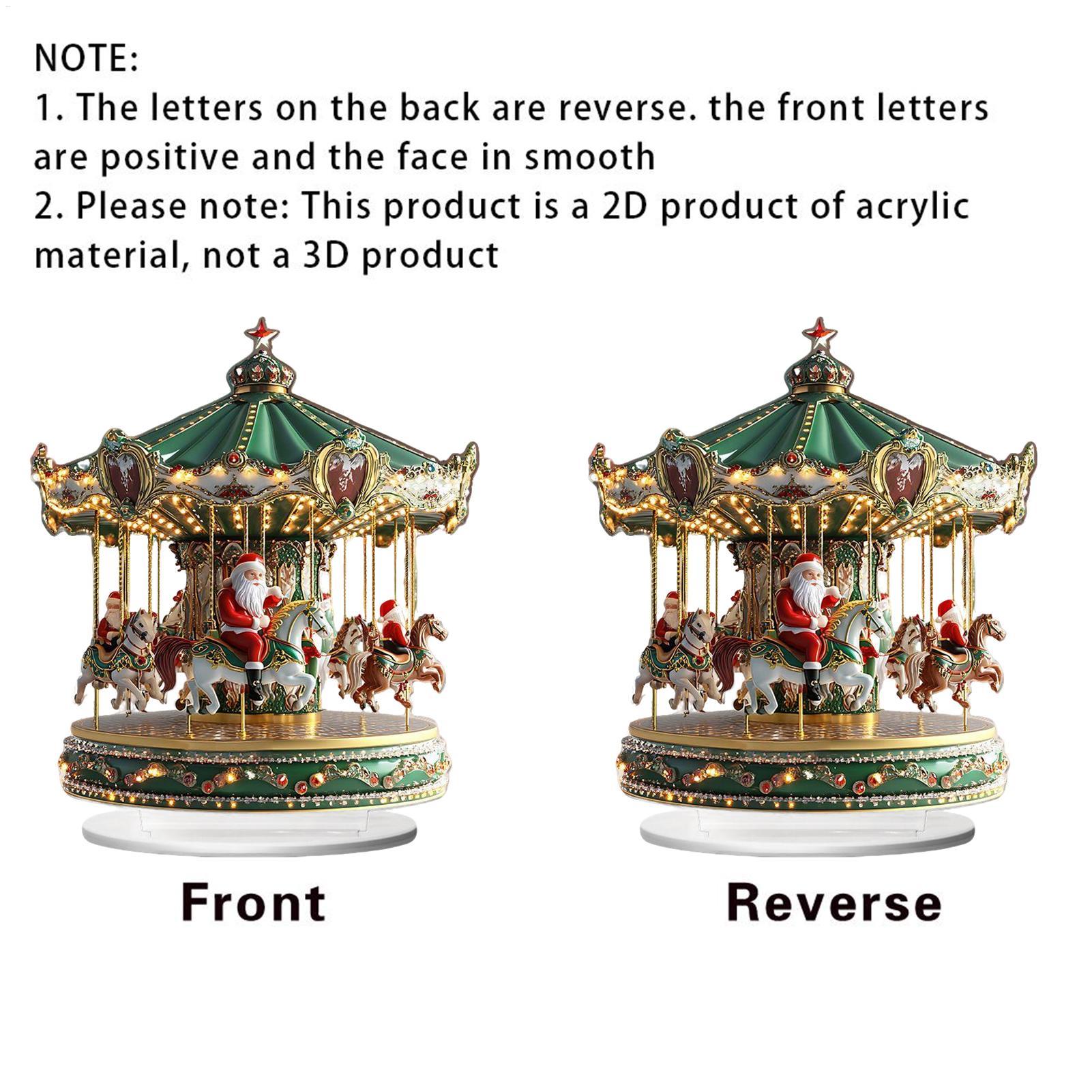 Christmas Carousel Acrylic 2D  - Home Bar Shelves reseña y precio