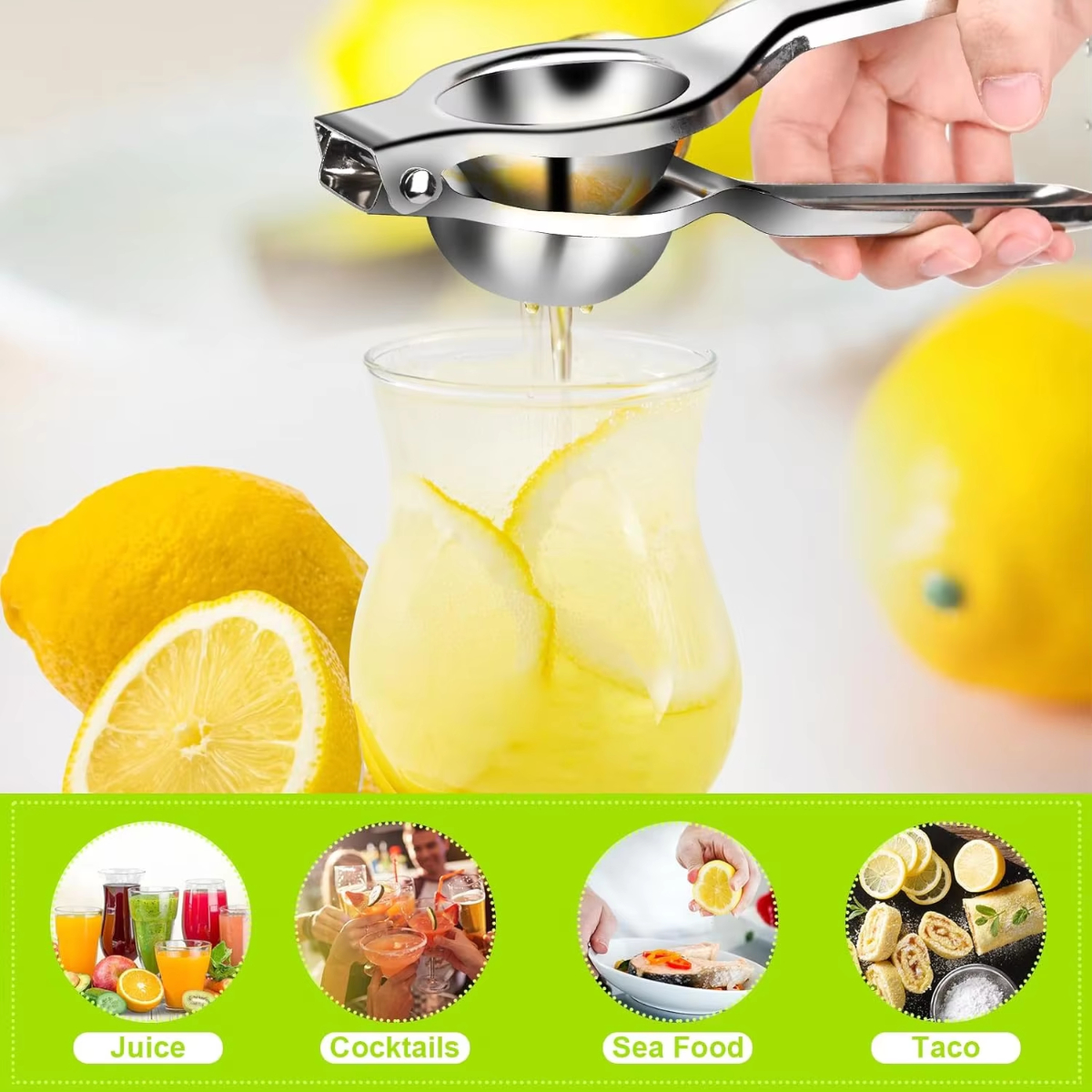 1/2/3pcs Stainless Steel Lemon - Citrus Juicer Bar reseña y precio