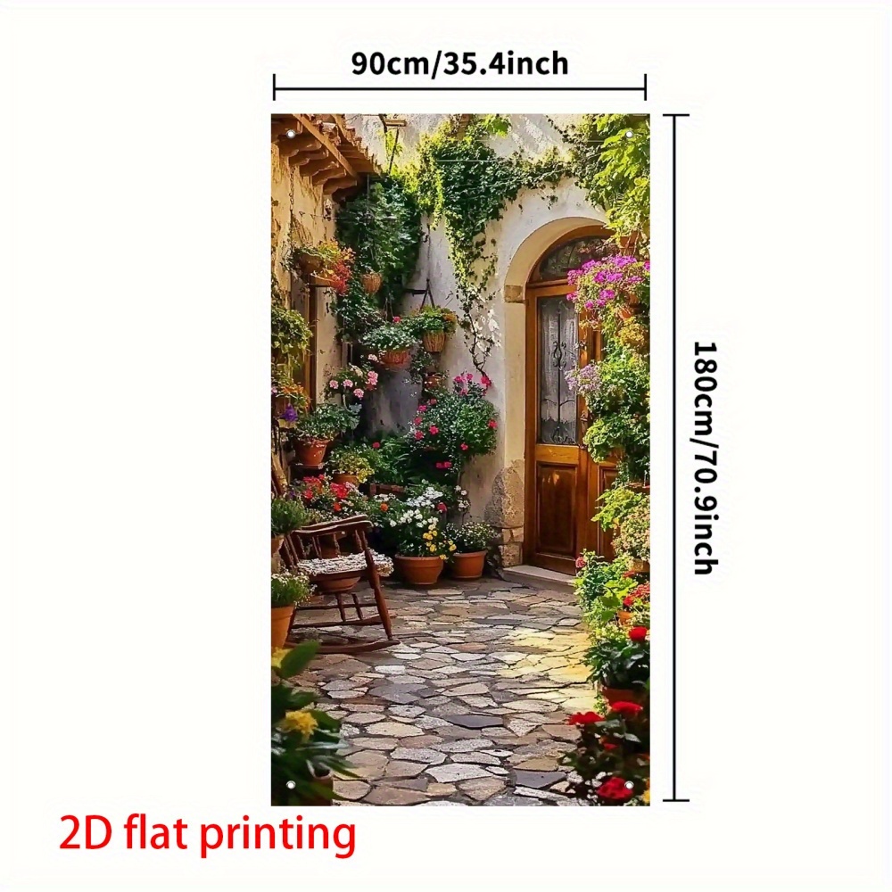 2D flat banner door curtain fe - Home Bargains reseña y precio