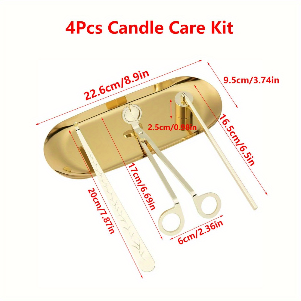 4pcs/set Luxury Candle Care Ki - Home Barber reseña y precio