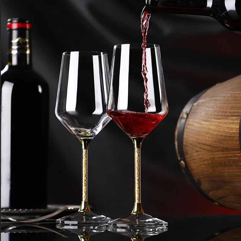420ml Gold crystal red wine gl - Highball Glass Set reseña y precio