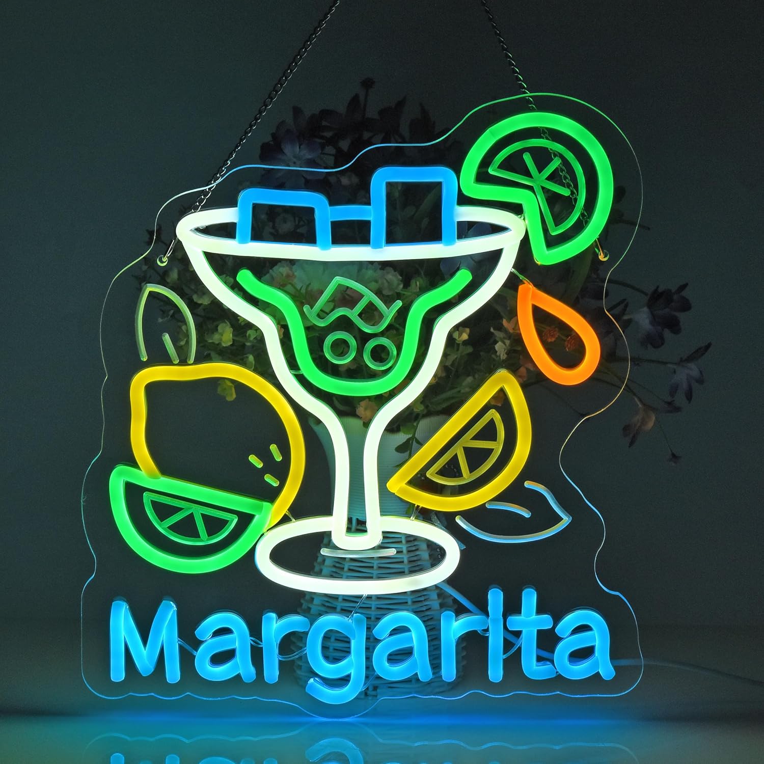 Margarita Neon Sign Wall Art D - Home Bar Signs reseña y precio