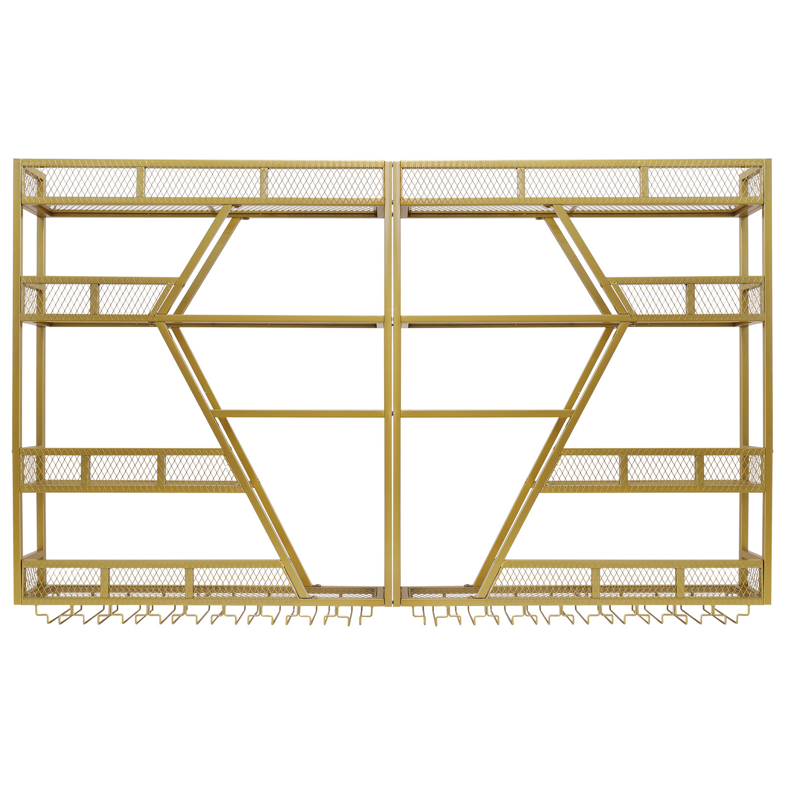 Metal Wine Storage Rack Wall M - Home Bar Shelves reseña y precio