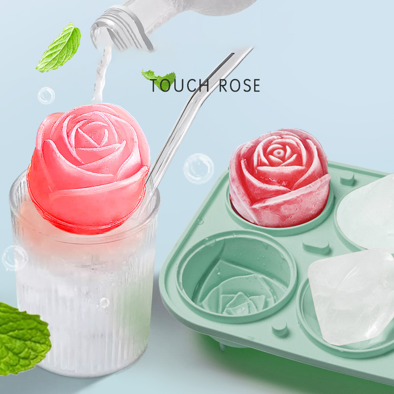 3D Rose Diamond Round Ice Cube - Ice Mold Sphere reseña y precio