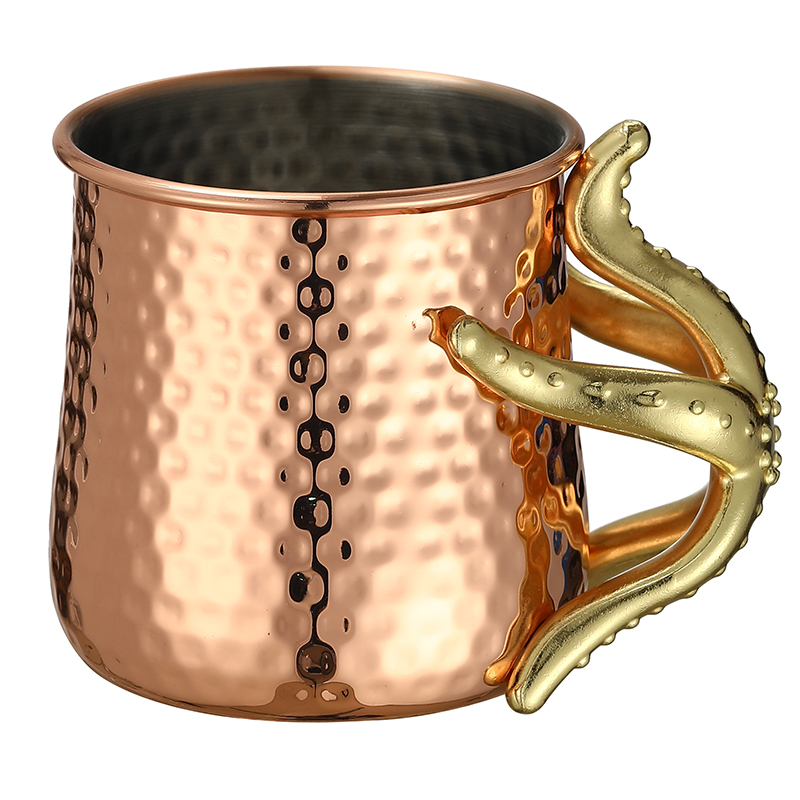 Hammered Copper Plated Stainle - Mule Copper Mug reseña y precio