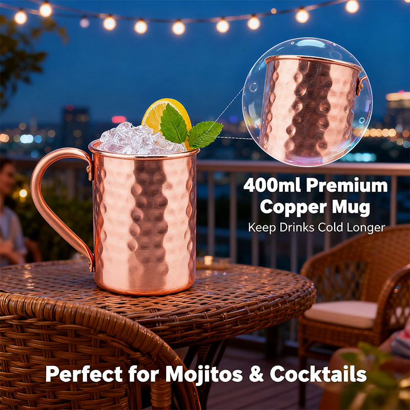 New 100% Copper Cups Pure Soli - Mule Copper Mug reseña y precio