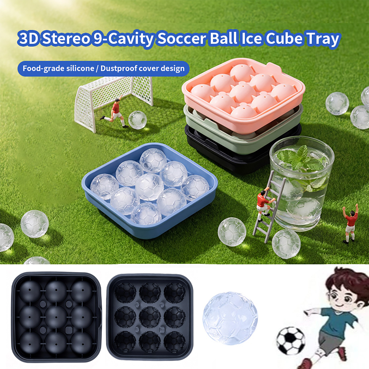 1Pcs Football-Themed Silicone  - Ice Mold Sphere reseña y precio