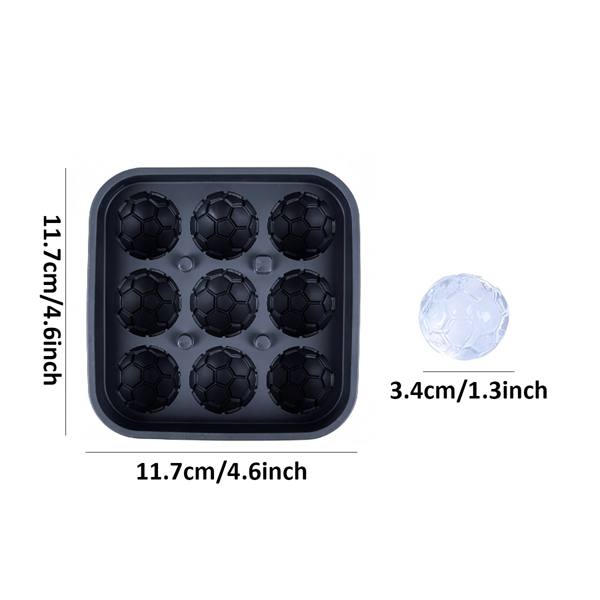 1Pcs Football-Themed Silicone  - Ice Mold Sphere reseña y precio
