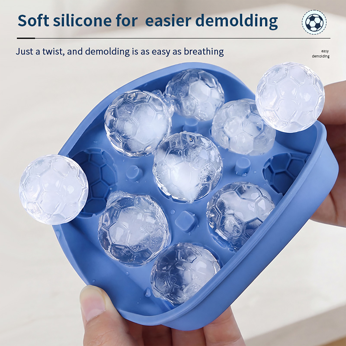 1Pcs Football-Themed Silicone  - Ice Mold Sphere reseña y precio