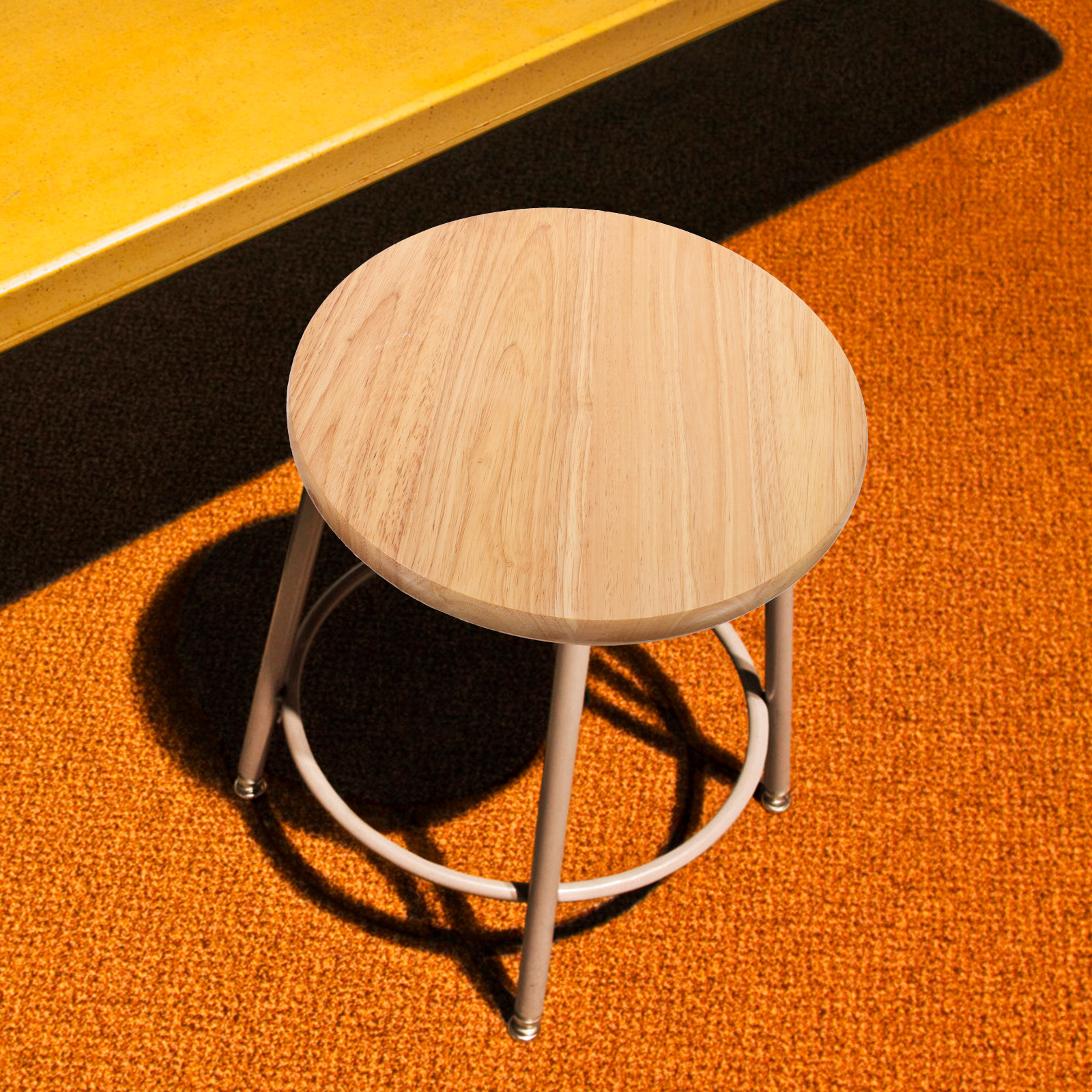 Round Wooden Bar Stool Seat Re - Home Bar Seating reseña y precio
