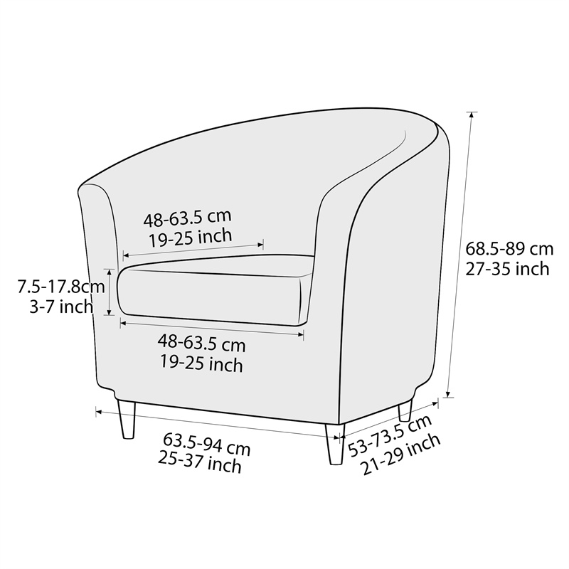 Solid Color Club Armchair Cove - Home Bar Seating reseña y precio