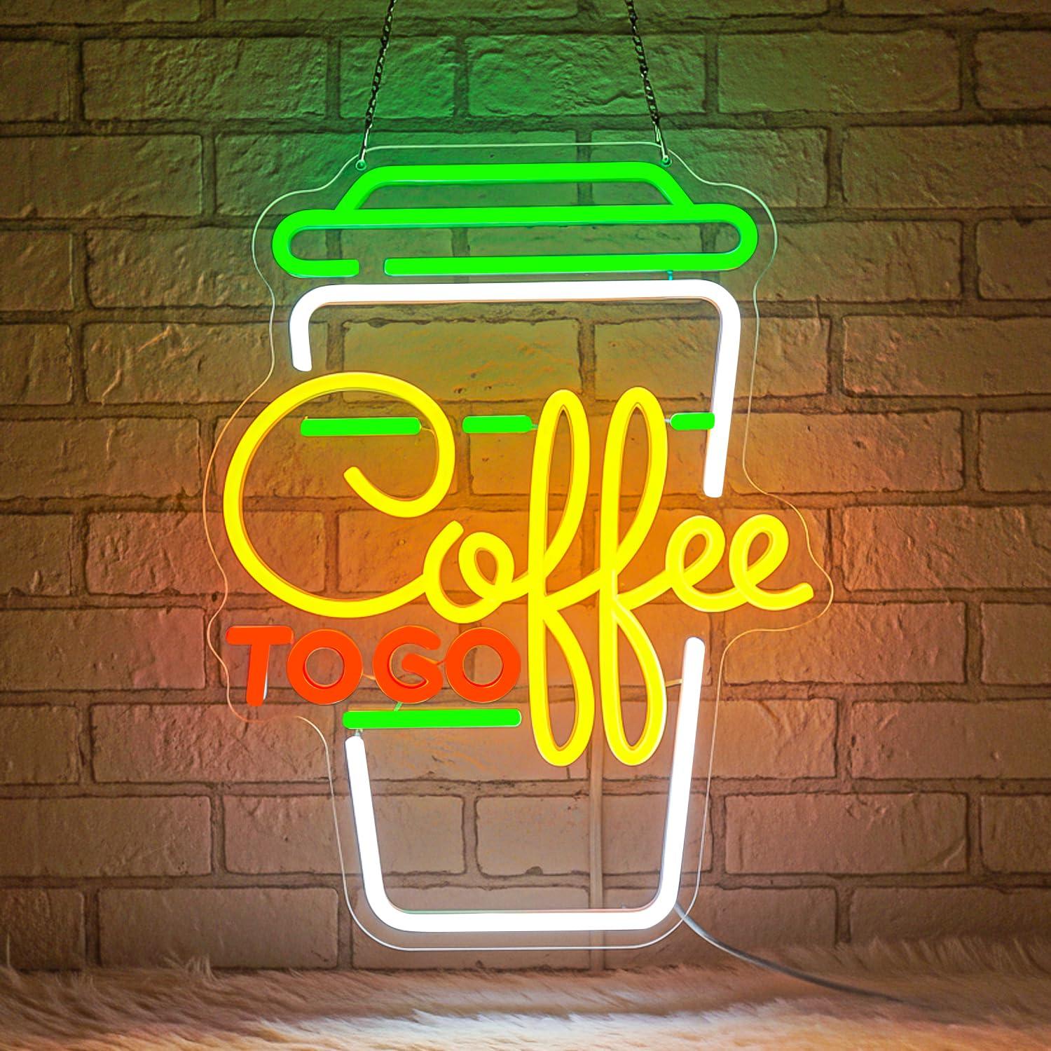 Coffee Neon Sign USB Dimmable  - Home Bar Signs reseña y precio