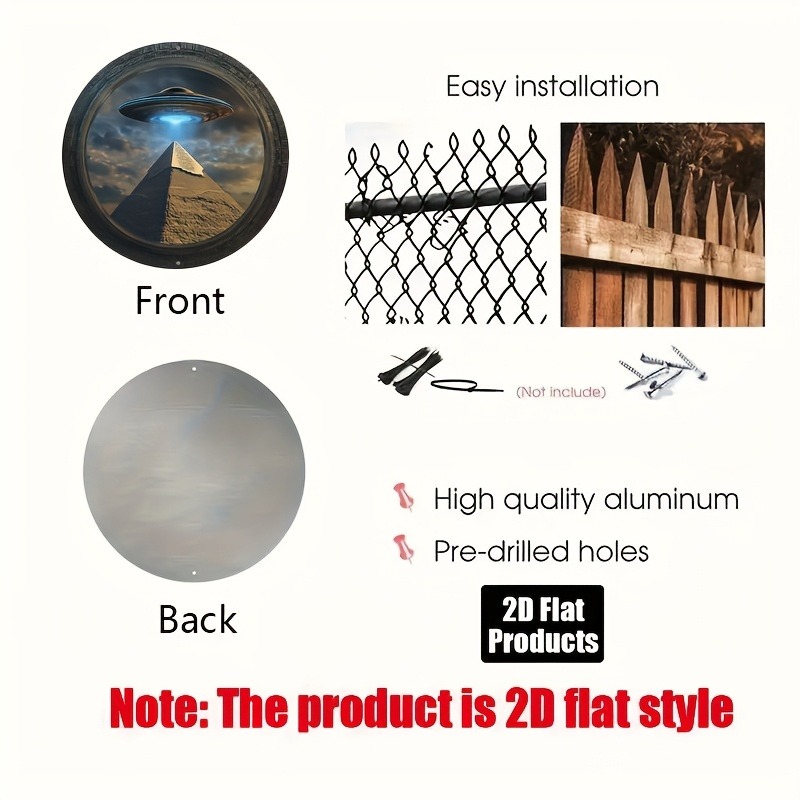 Pyramid UFO Theme Round Alumin - Home Bar And Kitchen reseña y precio