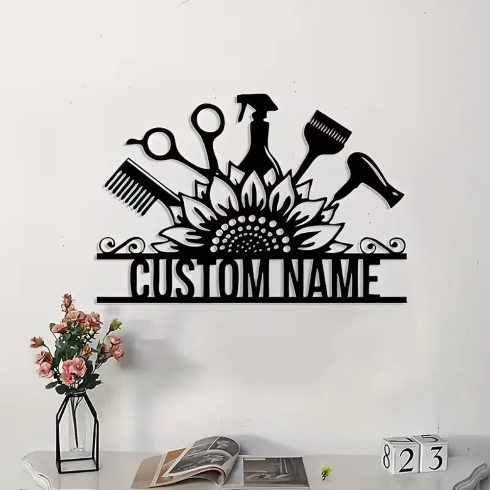 Custom Hair Stylist metal Name - Home Barber reseña y precio