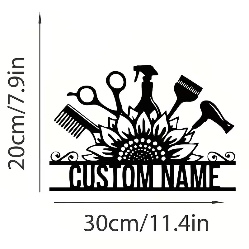Custom Hair Stylist metal Name - Home Barber reseña y precio