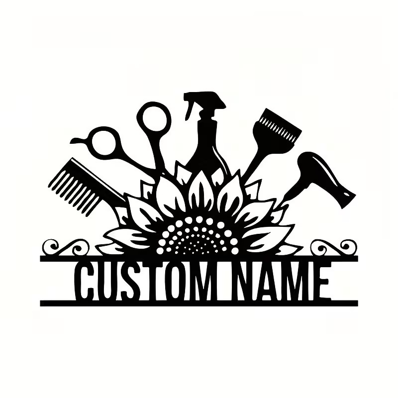 Custom Hair Stylist metal Name - Home Barber reseña y precio
