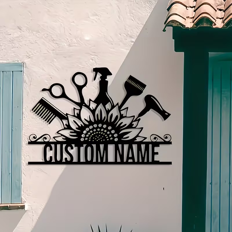 Custom Hair Stylist metal Name - Home Barber reseña y precio