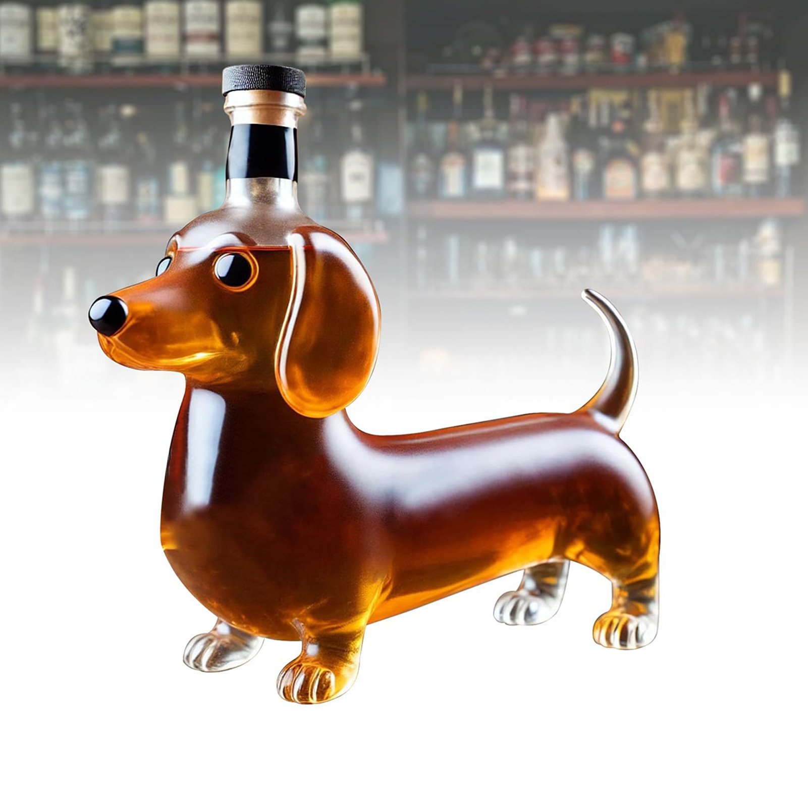 Whiskey Glass Liquor Bottle Da - Home Bar Shelves reseña y precio