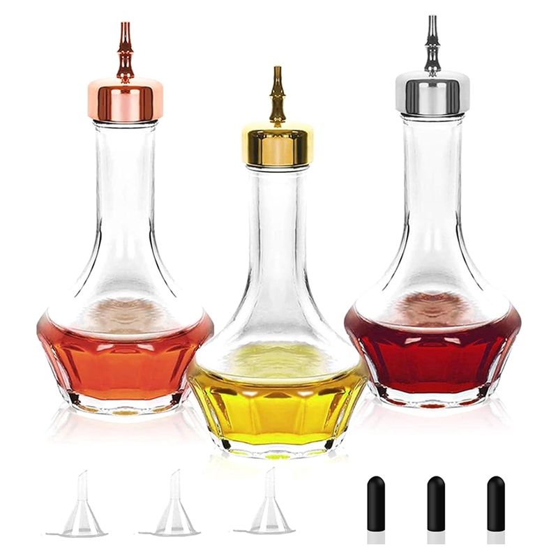 A04G-Bitters Bottle Set Of 3-1 - Bitters Bottle Set reseña y precio