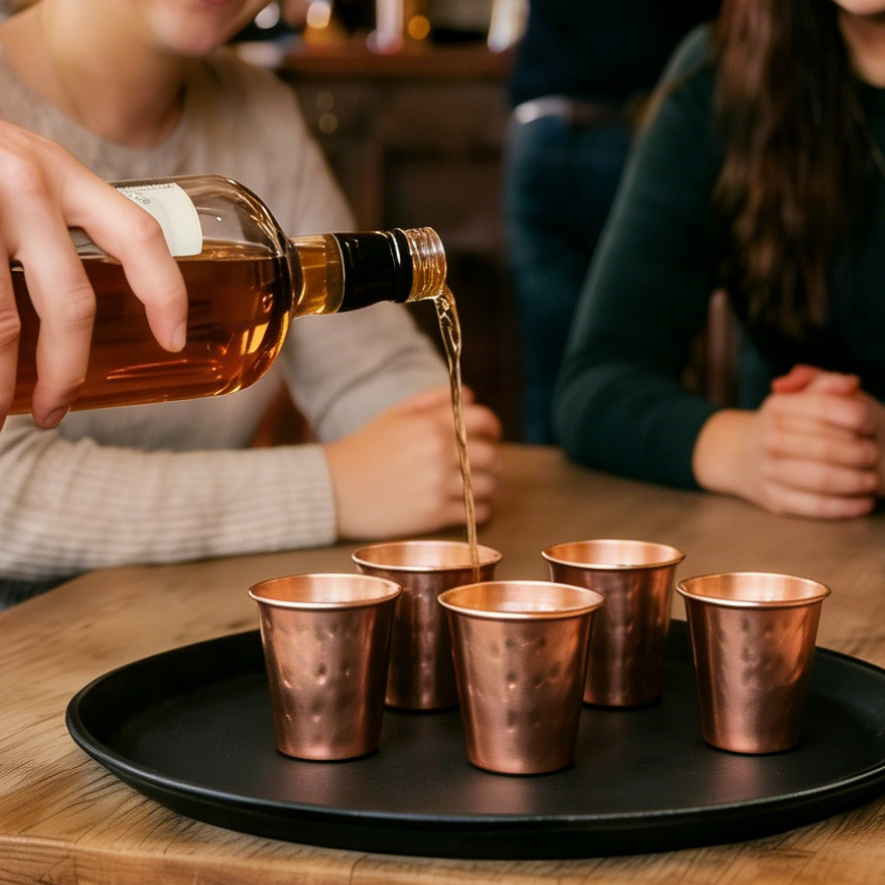 6cs 8Pcs New 100% Copper Cups  - Mule Copper Mug reseña y precio