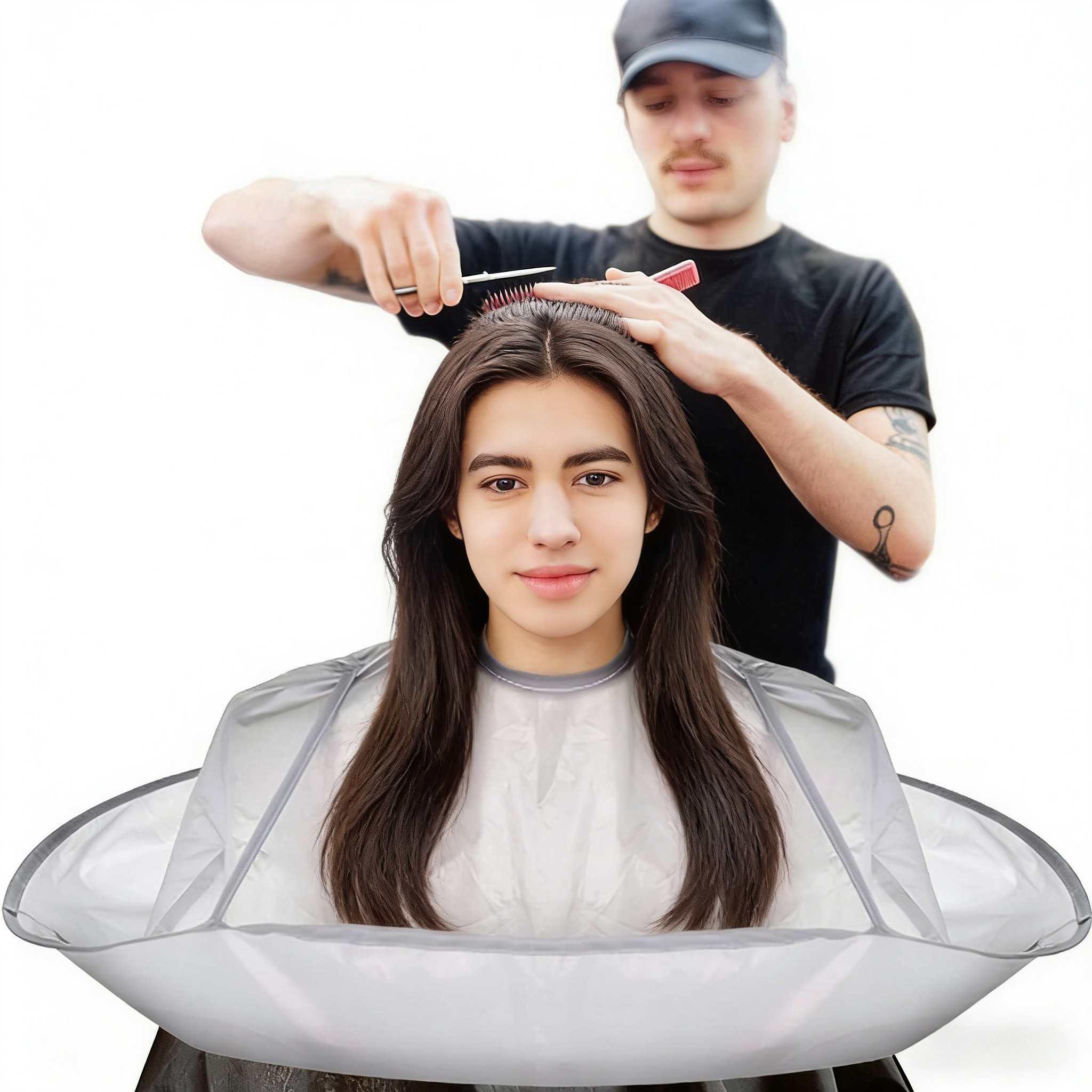 Hair Cutting Cape for All Ages - Home Barber reseña y precio