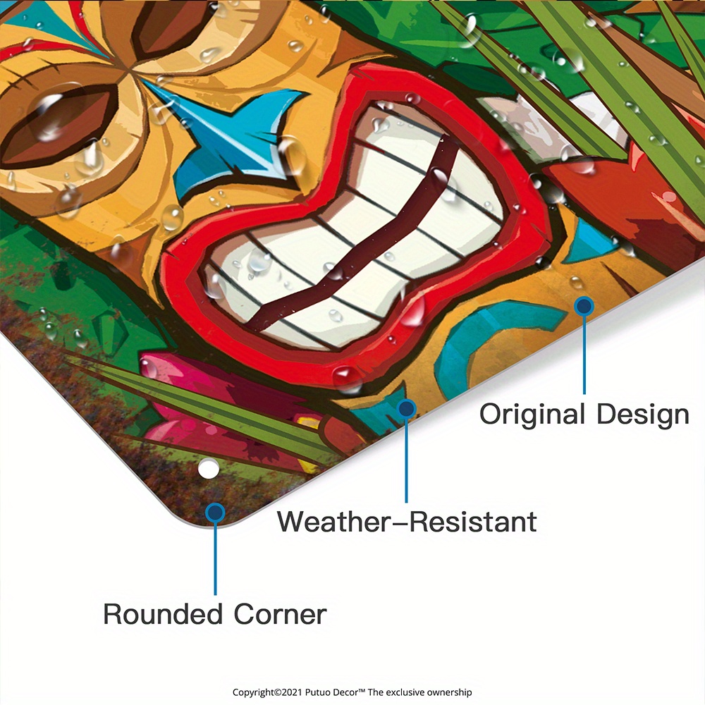 Custom  Decor Tiki Bar Sign, P - Home Bar Signs reseña y precio
