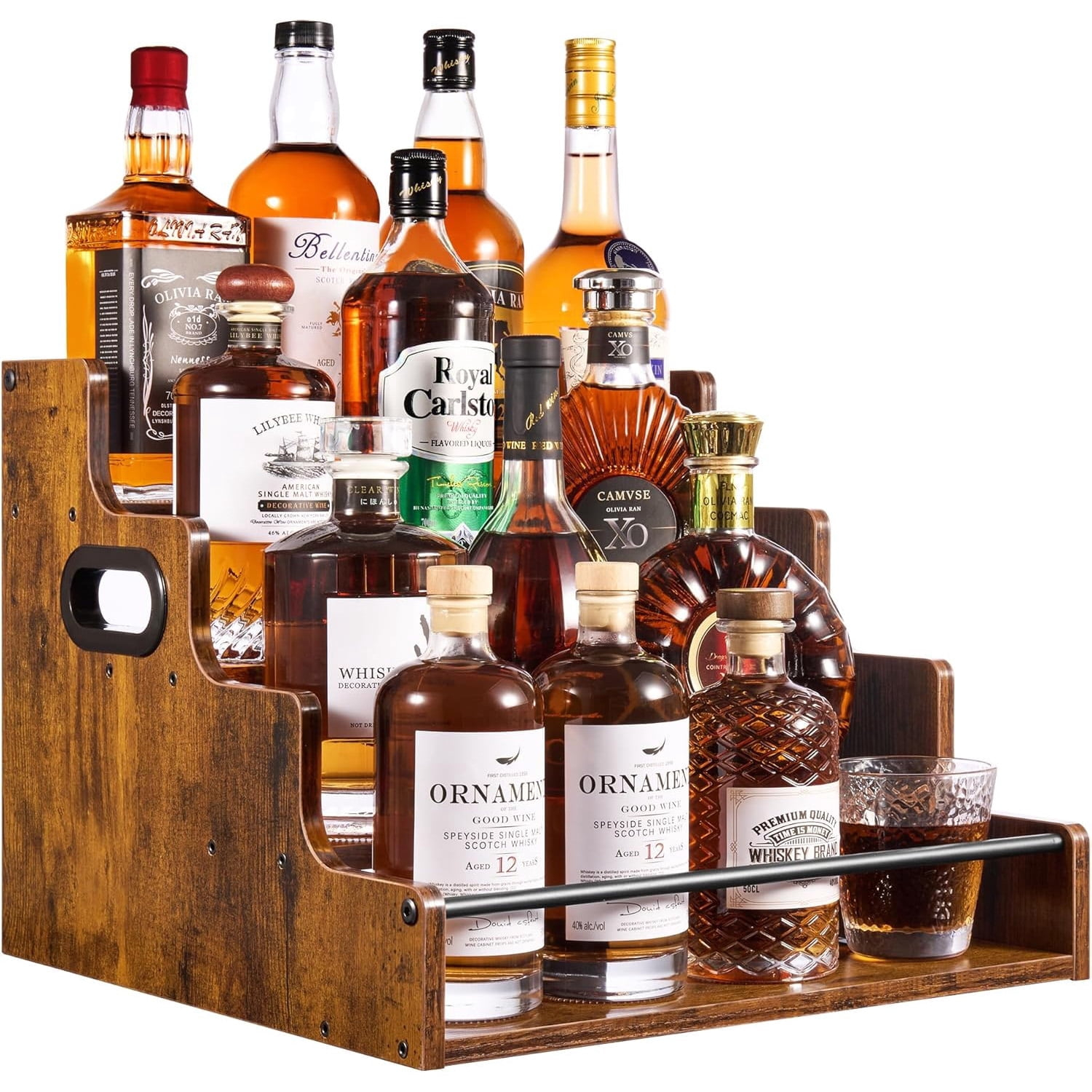Liquor Bottle Display Shelf, C - Home Bar Shelves reseña y precio