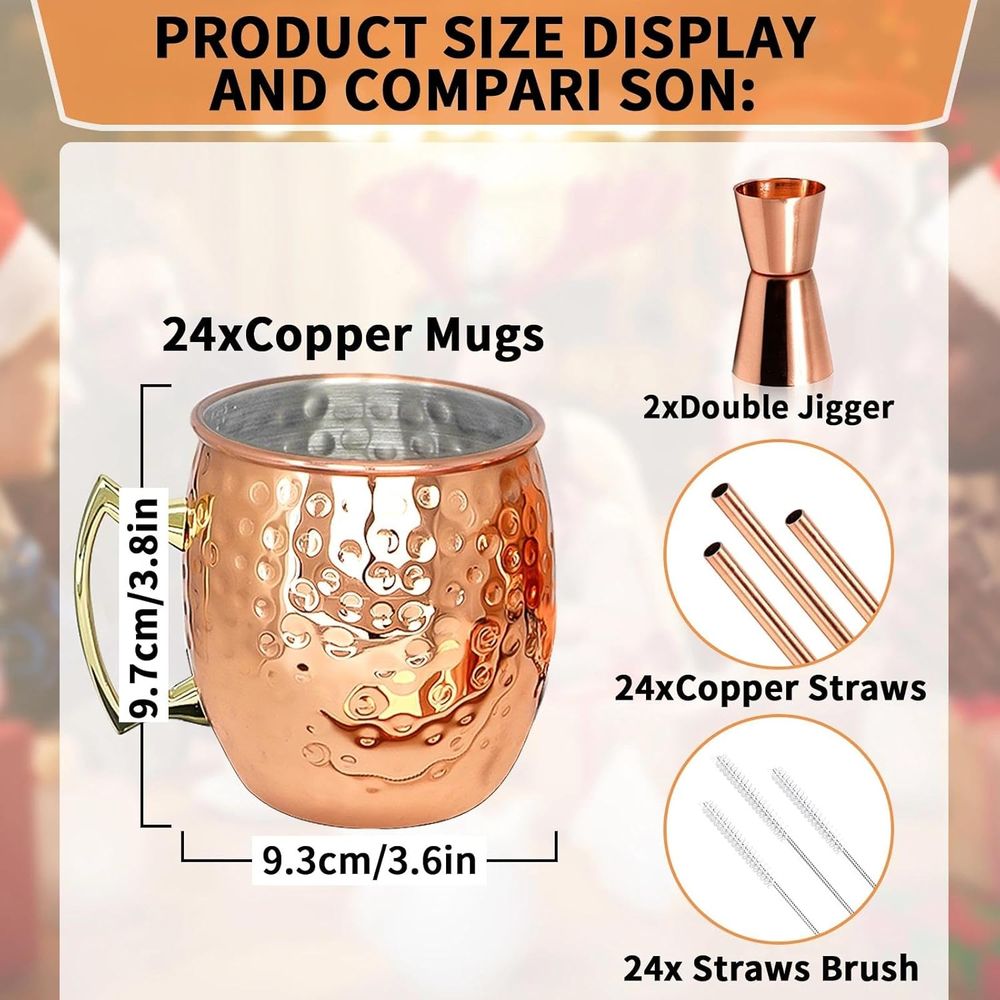Moscow Mule Copper Mugs- Set o - Mule Copper Mug reseña y precio